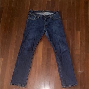Nudie Jeans Dark Indigo Straight Leg Denim